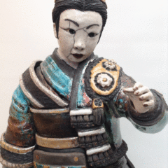 sculpture raku-Espagnole-Emmanuelle Not