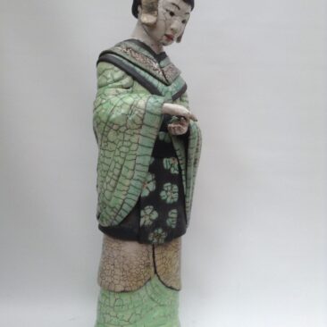 sculpture Geisha raku-Emmanuelle Not