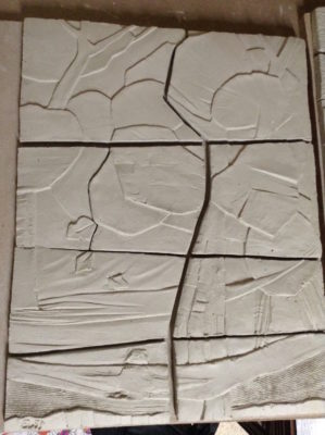 Tableau d'argile1 - modelage - Emmanuelle Not