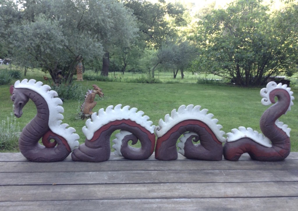 Dragon claustra - modelage - Emmanuelle Not