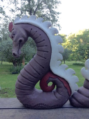 Dragon claustra - modelage - Emmanuelle not