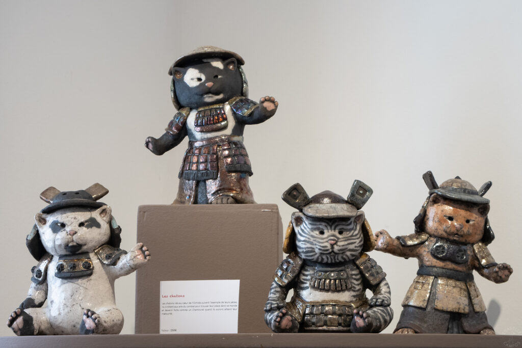 Exposition Sanary - sculptures raku - Emmanuelle Not