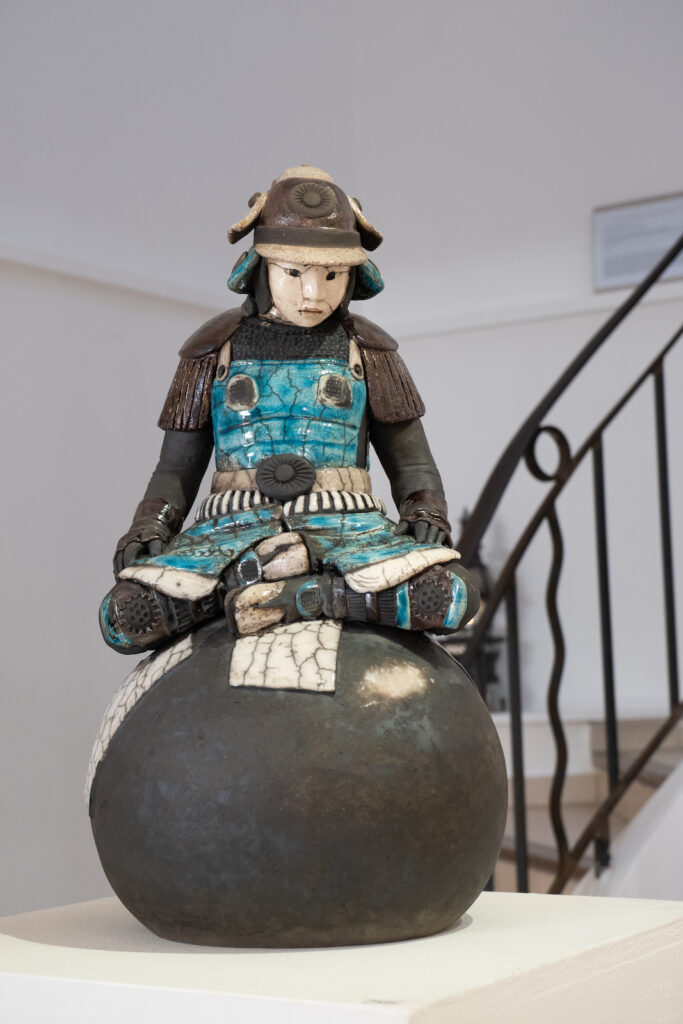 Exposition Sanary - sculptures raku - Emmanuelle Not