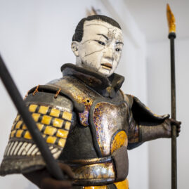 Samouraï - Taimastu - sculpture raku -Emmanuelle Not